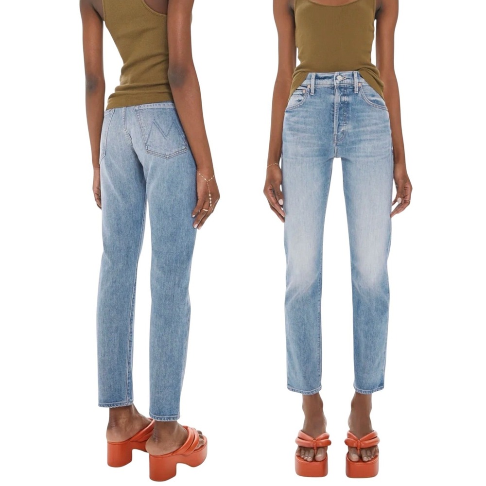 MOTHER SUPERIOR High Waisted Hiker Hover Straight‎ Leg Jeans in Free & Wild